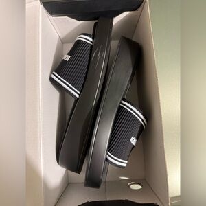 Karl Lagerfeld platform slides